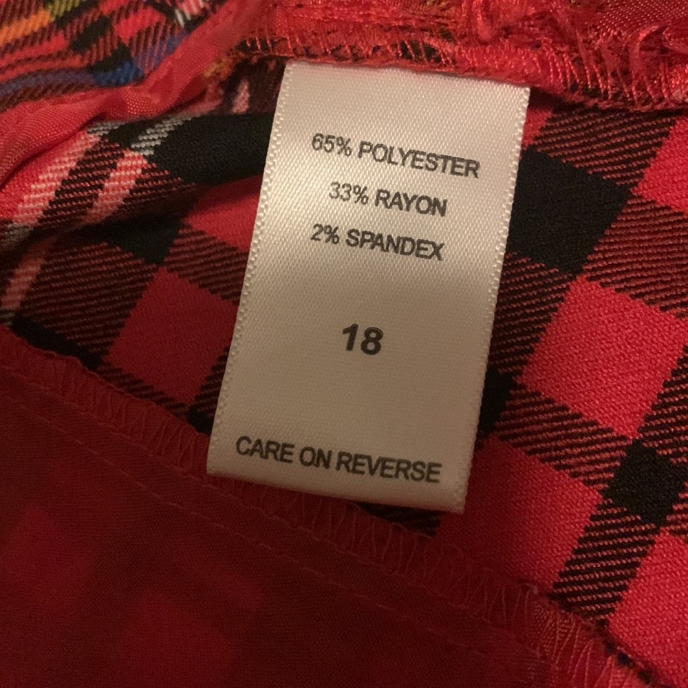 Plaid wide leg slacks - Picture 5 of 5